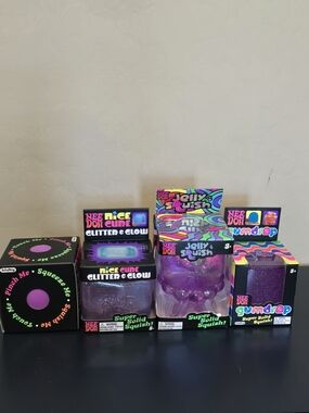 Authentic Schylling NeeDoh Purple Squish Bundle - 4 Items!!! Rare Viral Set NWT!